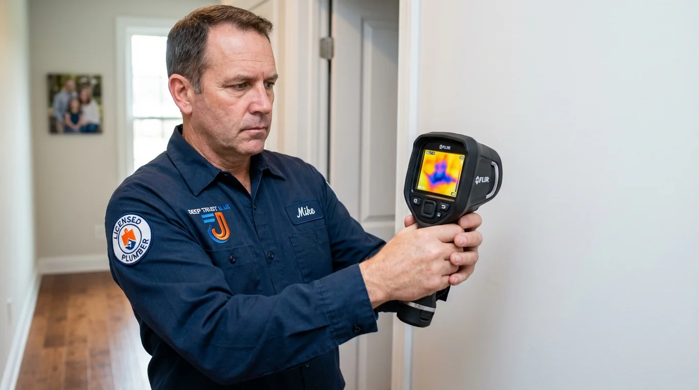 Thermal imaging leak detection by Johns Plumbing LLC in Frankfort